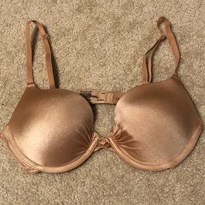 Golden/ beige push-up bra